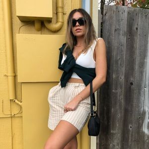 NWT beige trouser shorts